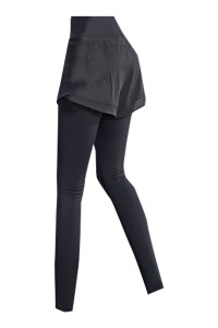 Fitness pants women's high waist fake two-piece running Yoga Pants elastic tight fitting autumn and winter wear quick drying exercise pants  SKSP024 detail view-6